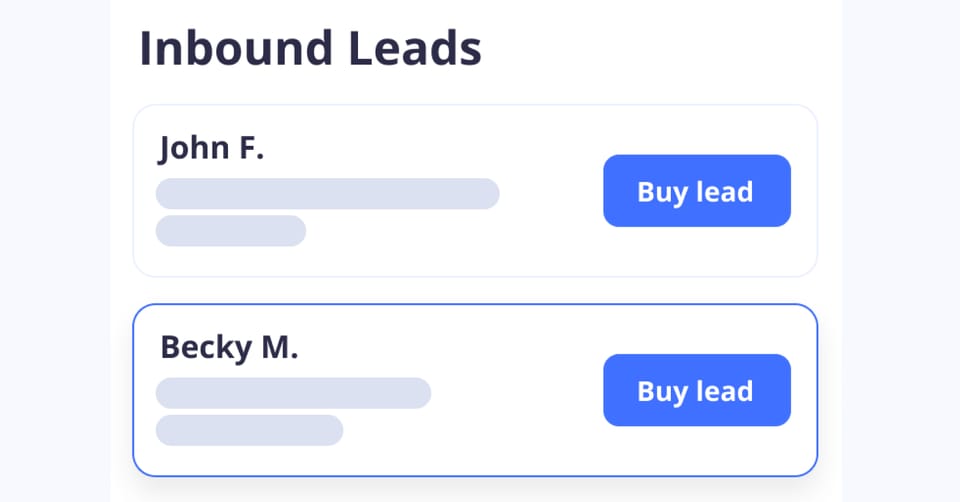 Referr's unique Double-Qualified Leads ensure the highest quality and intent